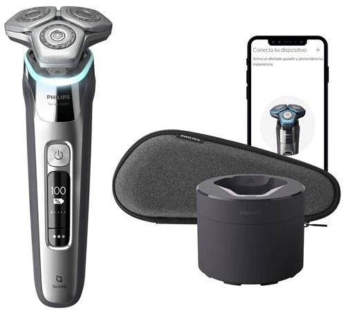 Máquina de Barbear Philips Shaver Series 9000 S9985/50 - Prateado Cromado