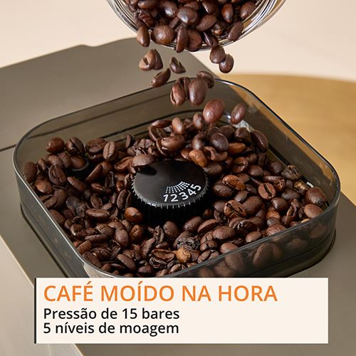 Máquina de Café Automática Krups SA403BE0 Coffee Crush Experience - Inox | Preto - Image 3