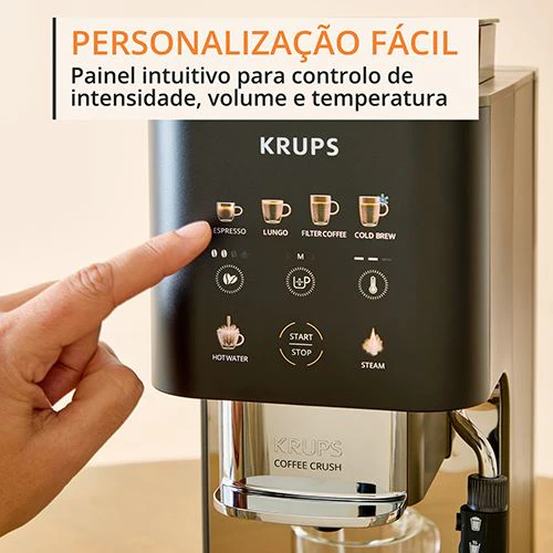 Máquina de Café Automática Krups SA403BE0 Coffee Crush Experience - Inox | Preto - Image 5