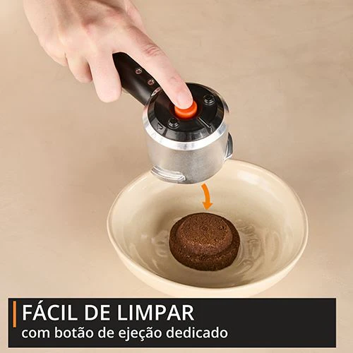 Máquina de Café Expresso Krups XP499EE0 Virtuoso + Tamping - Inox | Preto - Image 6