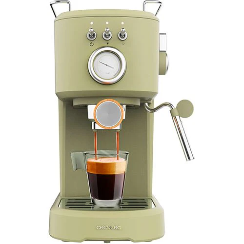 Máquina de Café Manual Cecotec Power Espresso 20 Retro - Verde - Image 2