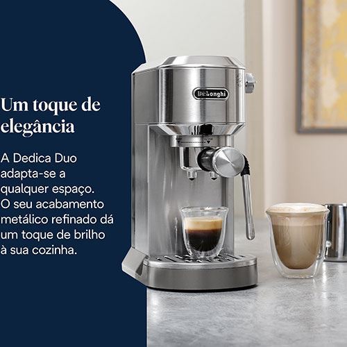 Máquina de Café Manual DeLonghi Dedica Duo EC890.M - Metal - Outlet - Grade A - Image 3