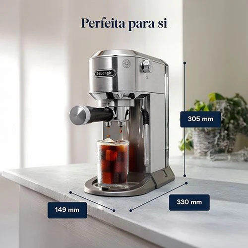 Máquina de Café Manual DeLonghi Dedica Duo EC890.M - Metal - Outlet - Grade A - Image 9