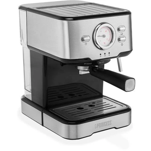 Máquina de Café Manual Princess 249415 Espresso e Adaptador ESE - Aço metálico