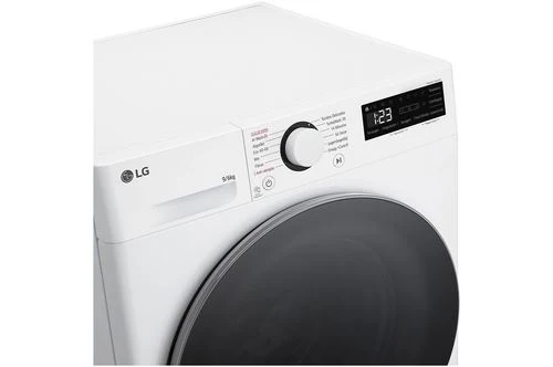 Máquina de Lavar e Secar Roupa LG F4DR509S1W | 9/6 Kg | 1400 RPM | D | Branco | Preto - Image 2