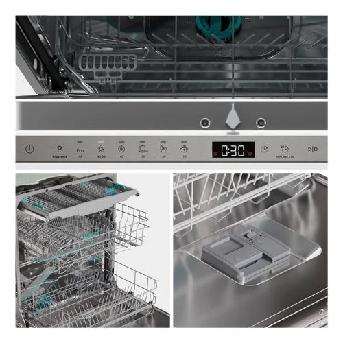 Máquina de Lavar Loiça Encastrável Hisense HV16D5 | 16 talheres | 60 cm | D | Branco - Image 4