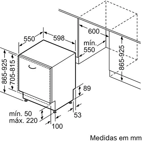 Máquina de Lavar Loiça Encastrável Siemens SX75ZX07CE iQ500 | 14 talheres | 60 cm | B - Image 12