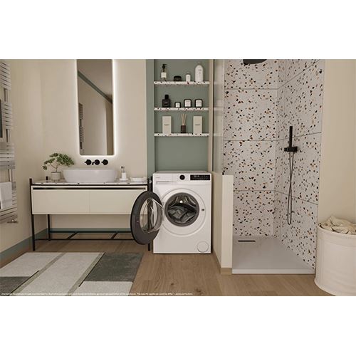 Máquina de Lavar Roupa Candy GD 49B8-S | 9 Kg | 1300 RPM | A | Branco - Image 10