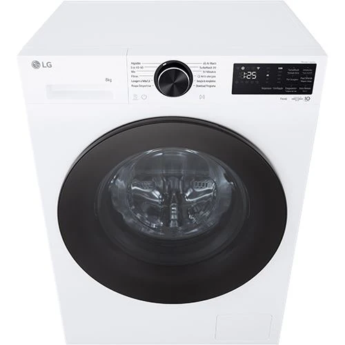 Máquina de Lavar Roupa LG F2X50S8TLB Slim  | 8 Kg | 1200 RPM | A | Branco - Image 3