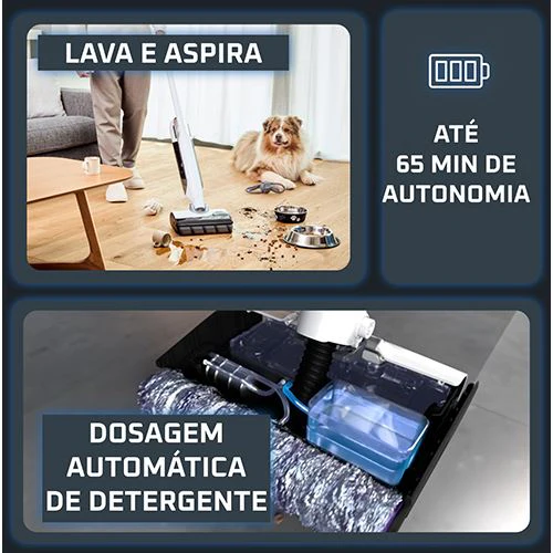 Máquina de Limpeza Rowenta X-Clean 12 GZ7257E0 | Lava e Aspira | 65 min. | Branco - Image 2