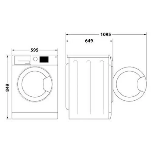 Máquina de Secar Indesit YT M11 92K RX SPT R | 9 Kg | Bomba de Calor | E | Branco - Outlet - Grade A - Image 5
