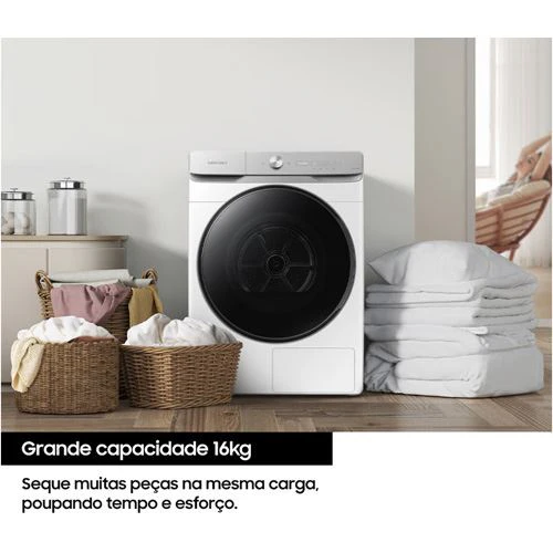 Máquina de Secar Samsung DV16DG8600BWU3 | 16 Kg | Condensação | C | Branco - Image 8