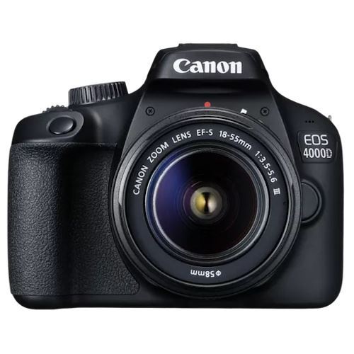Máquina Fotográfica Canon EOS 4000D Preta + EF-S 18-55 f/3.5-5.6 + Mochila + SD 16GB - Image 2