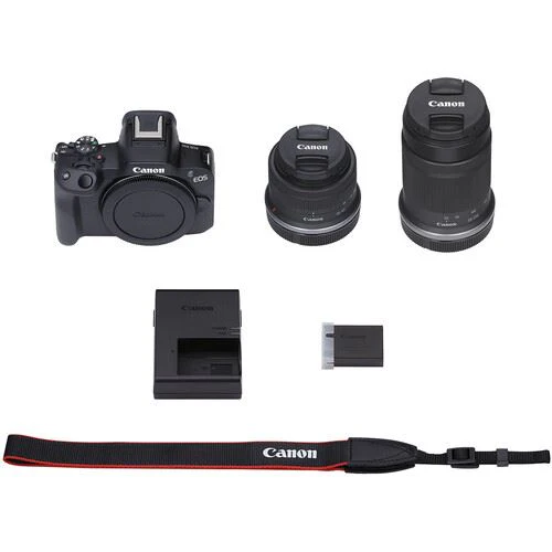 Máquina Fotográfica Mirrorless Câmara Fotográfica Canon Mirrorless EOS R50 + RF-S 18-45 IS STM + RF-S 55-210 STM - Image 7