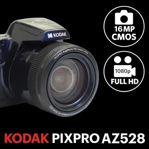 Máquina Fotográfica Compacta Kodak PixPro AZ528 - Preto - Image 8