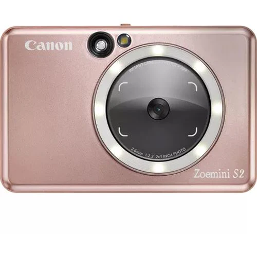 Máquina Fotográfica Instantânea Canon Zoemini S2 - Rosa Dourado