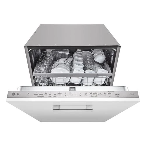 Máquina de Lavar Loiça Encastrável LG DB242TX | 14 talheres | 60 cm | D | Aço inoxidável
