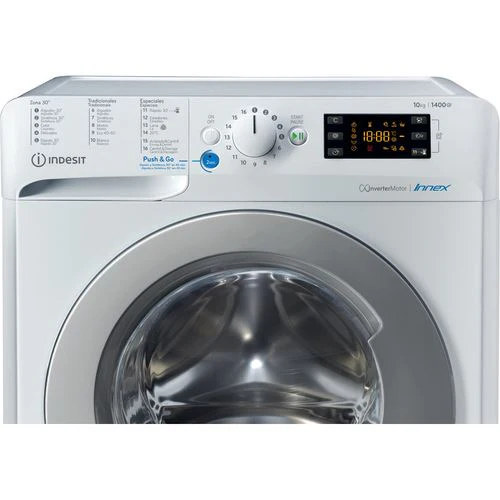 Máquina de Lavar Roupa Indesit BWE 101483X WS SPT N | 10 Kg | 1400 RPM | D | Branco - Image 3