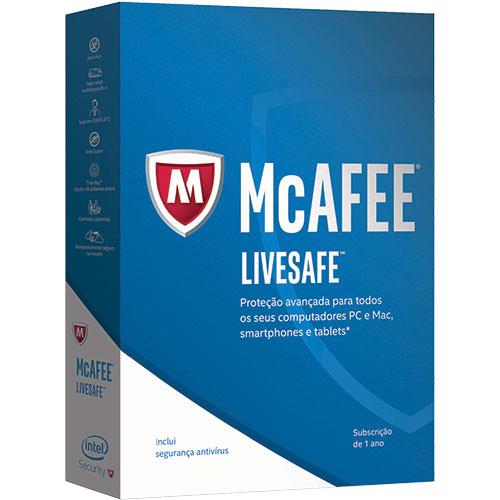 Antivírus McAfee LiveSafe 2017 (Todos os Dispositivos | 1 Ano)
