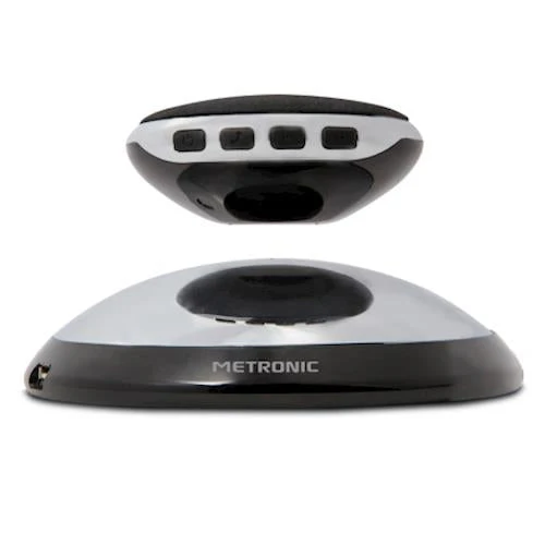 Metronic 477045 Stereo portable speaker 3W Esférico Preto, Prateado coluna portátil