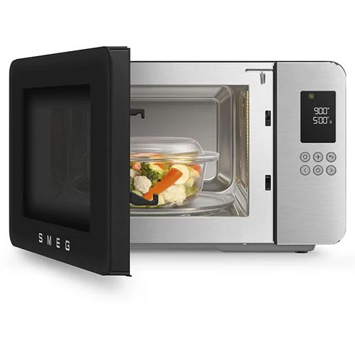 Micro-ondas com Grill Smeg MOC01BLMEU Collezione | 29 L | 900 W | Preto Mate - Image 2