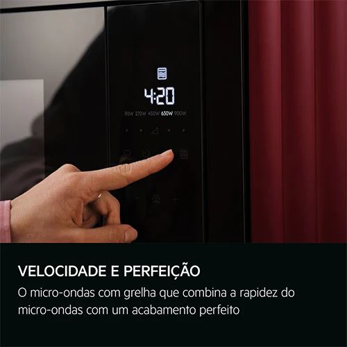 Micro-ondas Encastrar com Grill AEG OS5MG20EB | 20 L | 800 W - Preto - Image 4