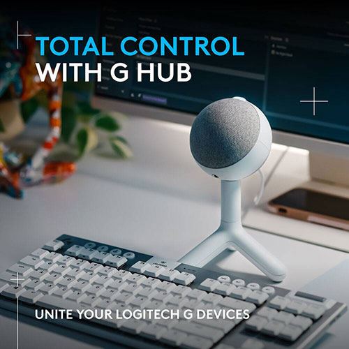 Microfone Logitech G Yeti Orb RGB - Branco - Image 5