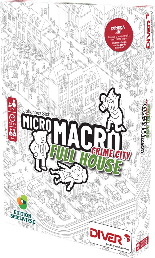 Jogo de Tabuleiro MicroMacro: Crime City Serie 2 - Full House - Diver - Versão Portuguesa