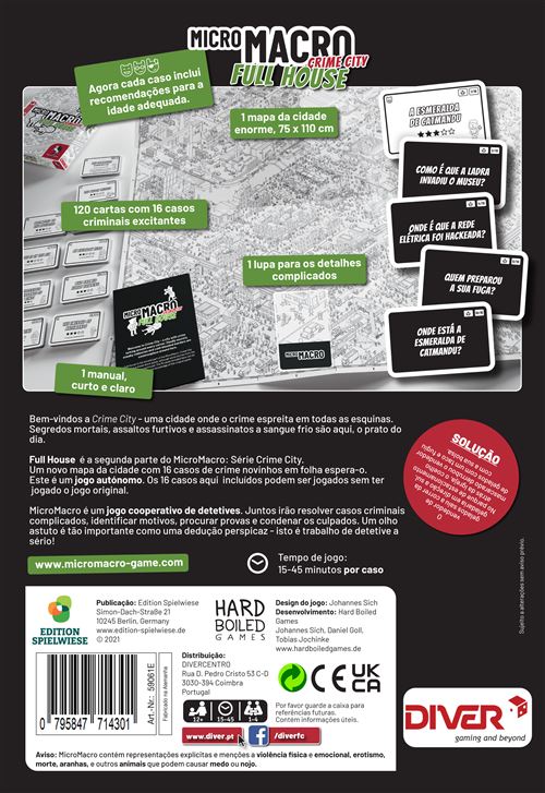 Jogo de Tabuleiro MicroMacro: Crime City Serie 2 - Full House - Diver - Versão Portuguesa - Image 2