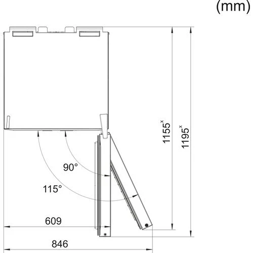 Frigorífico Combinado Miele 10622470 | 201,1x60x65,5 cm | 243 L | E | Aço inoxidável - Image 4