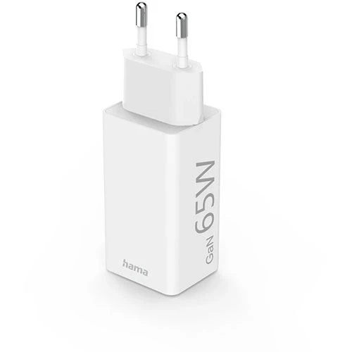 Mini Carregador Hama USB-C + USB 65W - Branco - Image 3
