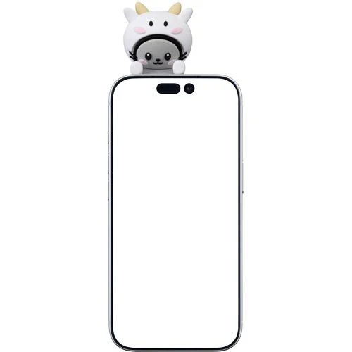 Mini Figuras para Smartphone / Tablet Cellularline Phone Buddy - Vaca - Image 2