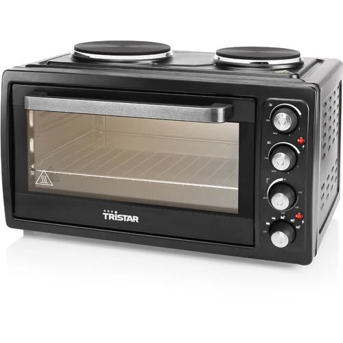 Mini-Forno Elétrico com 2 Placas Tristar OV-1443 | 38L | 3100W | Preto