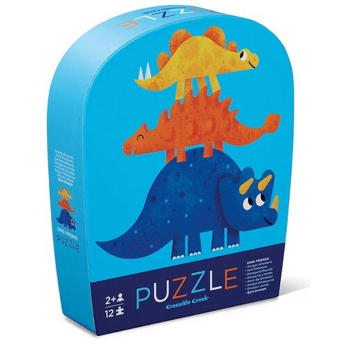 Mini Puzzle Dinossauro 12 Peças - Crocodile Creek