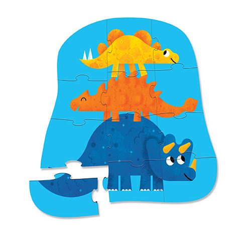 Mini Puzzle Dinossauro 12 Peças - Crocodile Creek - Image 2