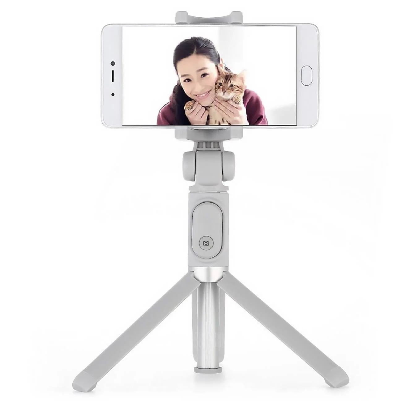 Mini Tripé Xiaomi Mi Selfie Stick Tripod 2em1 Cinzento