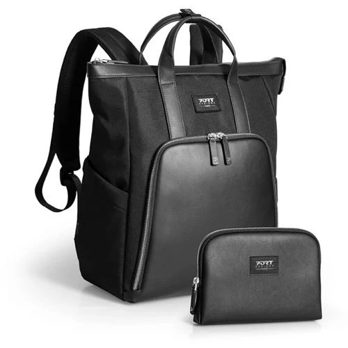 Mochila para Portátil 16"+ Bolsa Port Designs Muse Sign - Preto