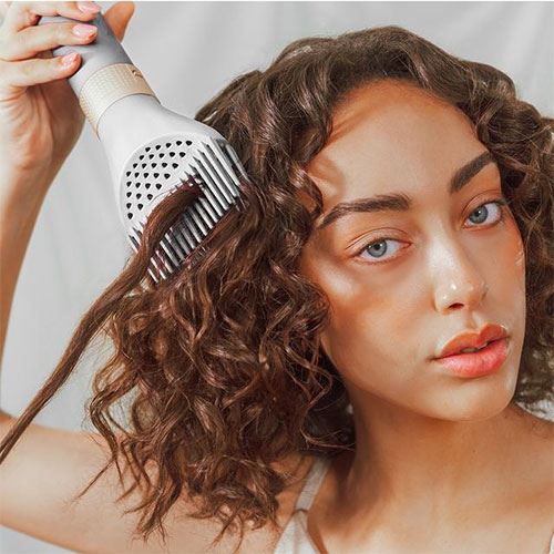 Modelador de Cabelo Cecotec CeramiCare 14 em 1 AirGlam Champagne - Outlet - Grade A - Image 7