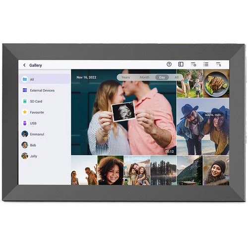 Moldura Digital Prixton Prado XL 15,6" Full HD Wi-Fi 32GB - Preto
