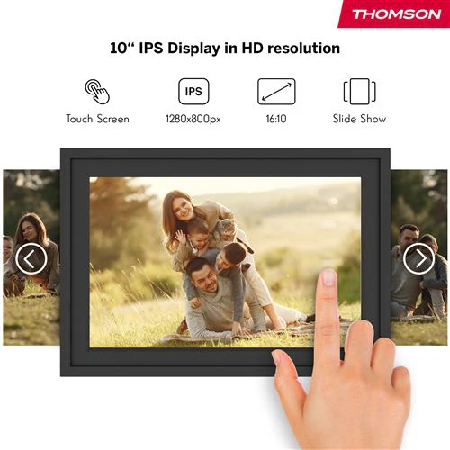 Moldura Digital Thomson Smart Photo Frame F10 10" HD Wi-Fi 32GB - Preto - Image 5