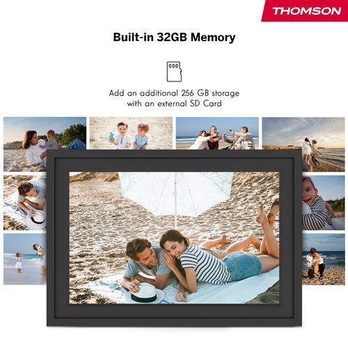 Moldura Digital Thomson Smart Photo Frame F10 10" HD Wi-Fi 32GB - Preto - Image 6