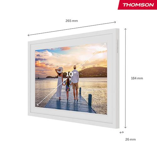 Moldura Digital Thomson Smart Photo Frame F10W 10" HD Wi-Fi 32GB - Branco - Image 4