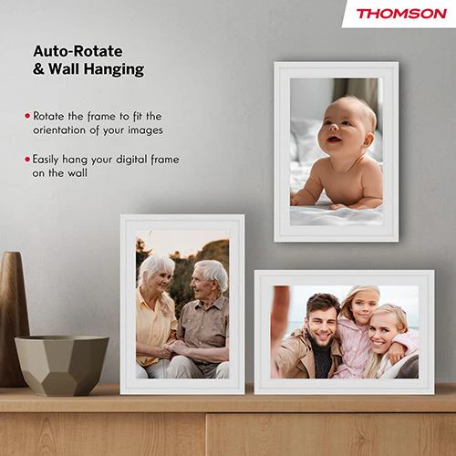 Moldura Digital Thomson Smart Photo Frame F10W 10" HD Wi-Fi 32GB - Branco - Image 7