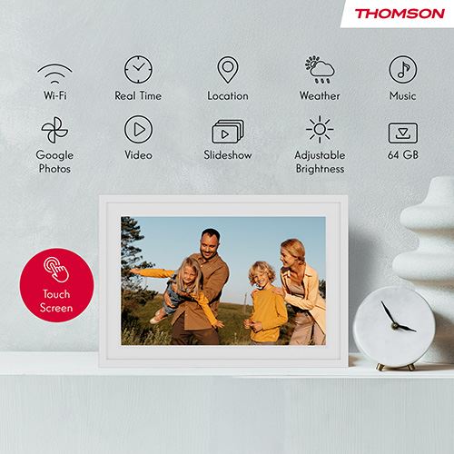 Moldura Digital Thomson Smart Photo Frame F10W 10" HD Wi-Fi 32GB - Branco - Image 8