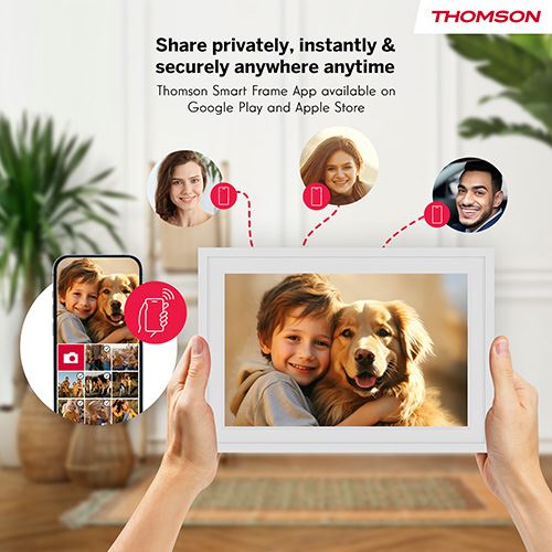 Moldura Digital Thomson Smart Photo Frame F10W 10" HD Wi-Fi 32GB - Branco - Image 9