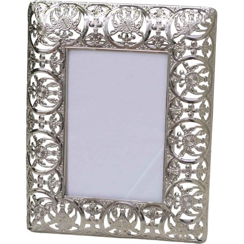 Moldura em Metal Caimana 94538 - 10x15 - Prateada / Círculos