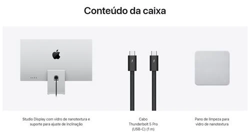 Monitor Apple Studio Display 2026 | Vidro de Nanotextura | Suporte para ajuste de inclinação | 27" | 5K - Image 3
