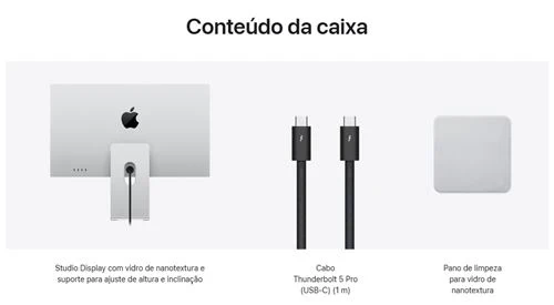 Monitor Apple Studio Display 2026 | Vidro de Nanotextura | Suporte para ajuste de inclinação e altura | 27" | 5K - Image 3