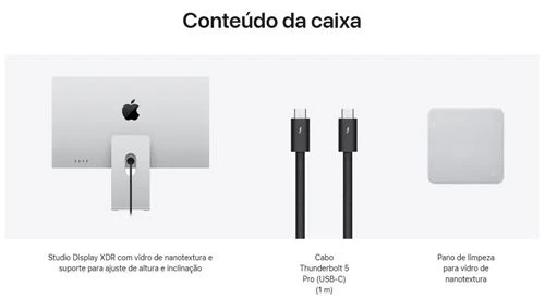 Monitor Apple Studio Display XDR 2026 | Vidro de Nanotextura | Suporte para ajuste de inclinação e altura | 27" | 5K - Image 3