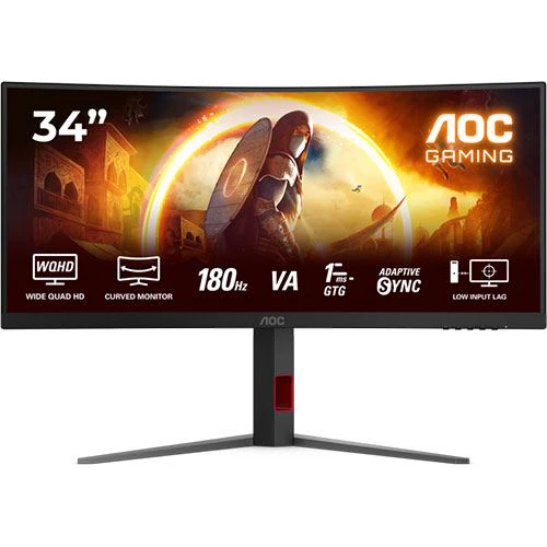 Monitor Gaming Curvo AOC CU34G4 | 34'' | 180 Hz | UltraWide QHD